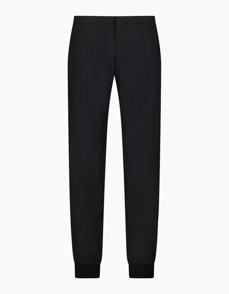 Prada Silk-Blend Trousers in Black