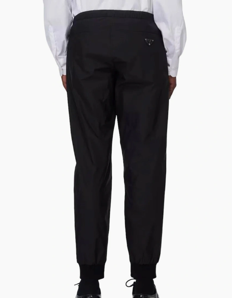 Prada Silk-Blend Trousers in Black