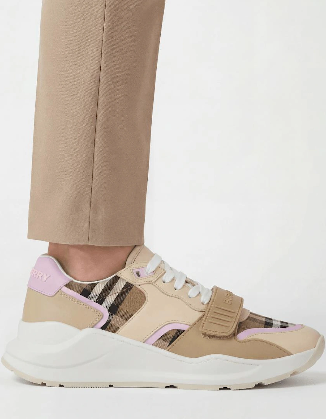 Burberry 'Ramsey Runner' Trainers Taupe Brown