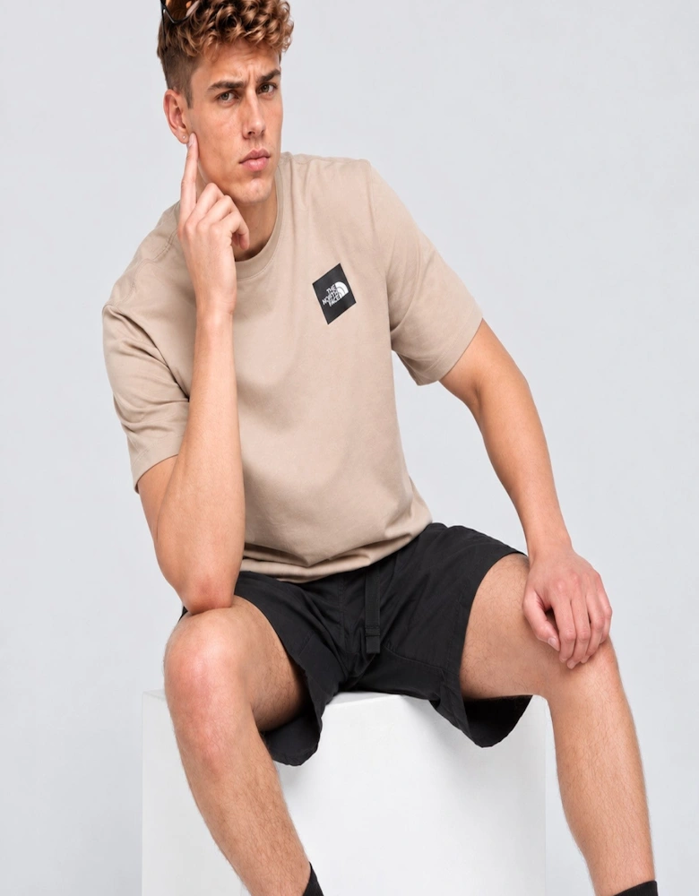 The North Face Mens M Multi Location Globe T Shirt in Beige