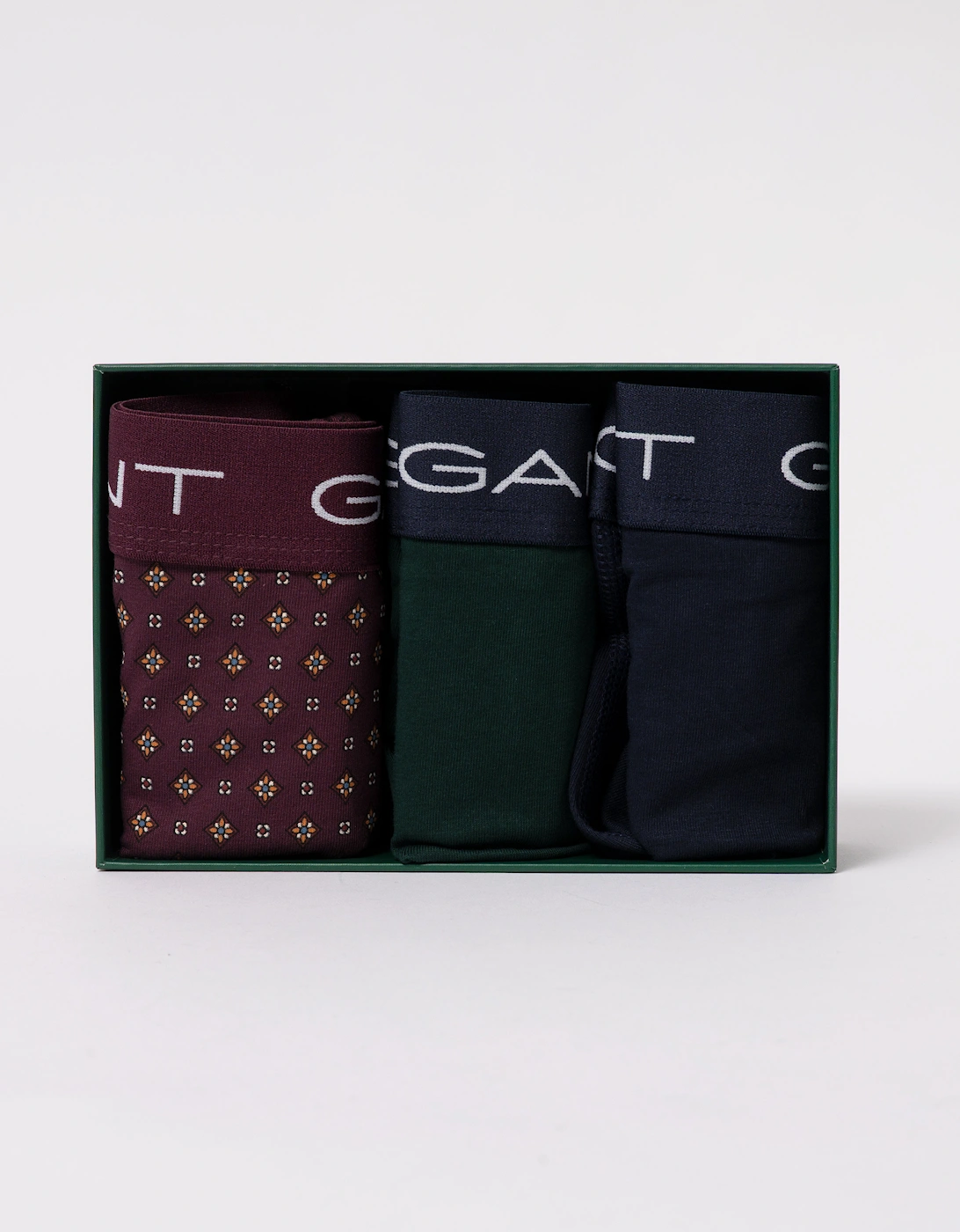 GANT Mens Trunk 3-Pack Gift Box - 667 Darkened Wine