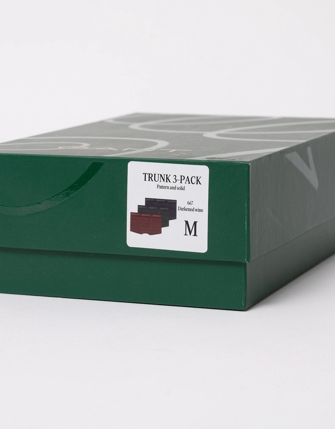 GANT Mens Trunk 3-Pack Gift Box - 667 Darkened Wine