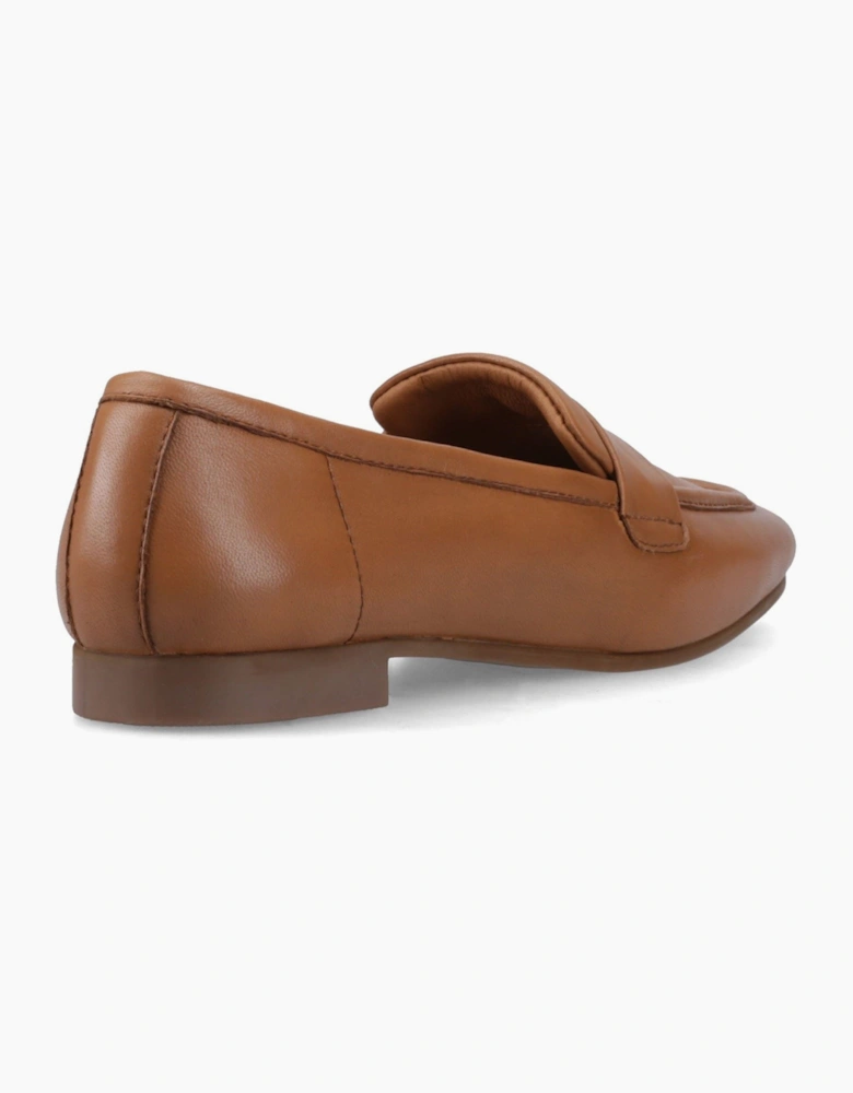 Hush Puppies Sutton Leather Women's Tan Loafers