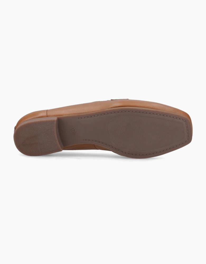 Hush Puppies Sutton Leather Women's Tan Loafers