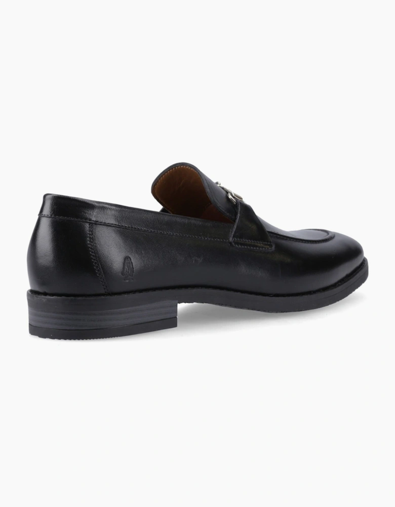 Hush Puppies Moses Leather Men's Black Loafers
