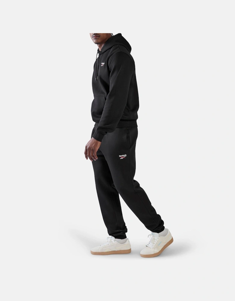 Reebok ID 2-Colour Logo Cuffed Cotton Men's Black Joggers