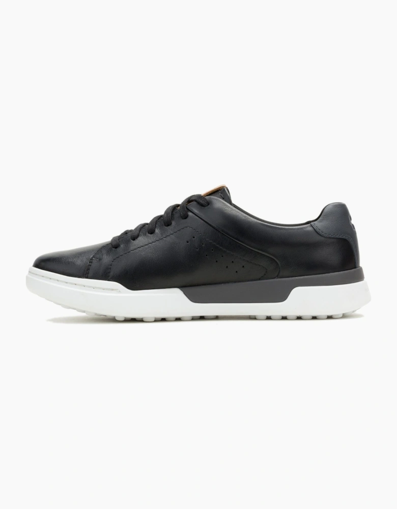 Hush Puppies Wes Leather Men's Black Trainers