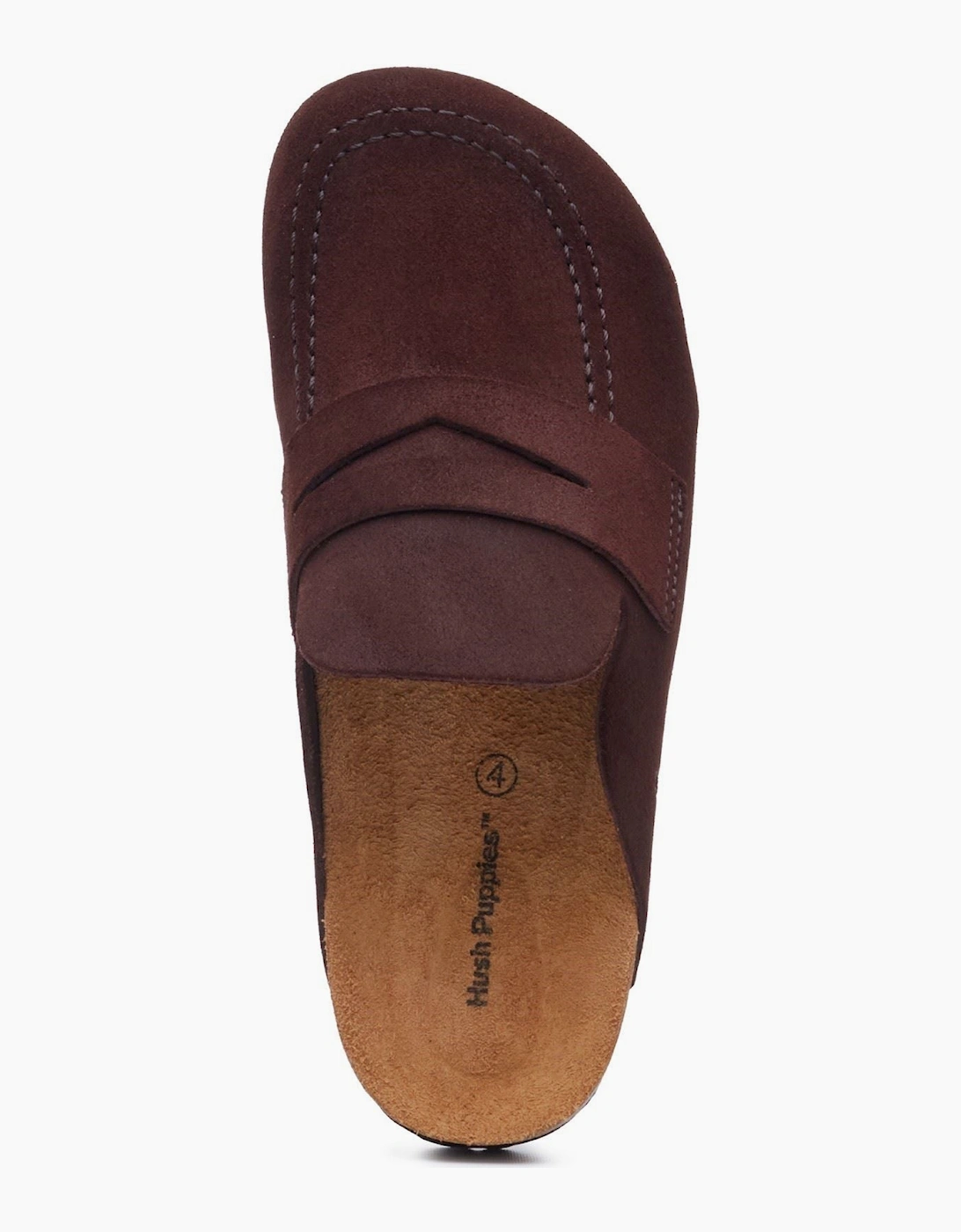 Hush Puppies Briar Closed Toe Suede Women's CHOCOLATE Mules