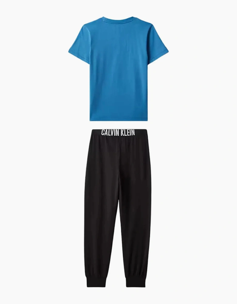 Boys Intense Power Pyjama Set, Blue/Black