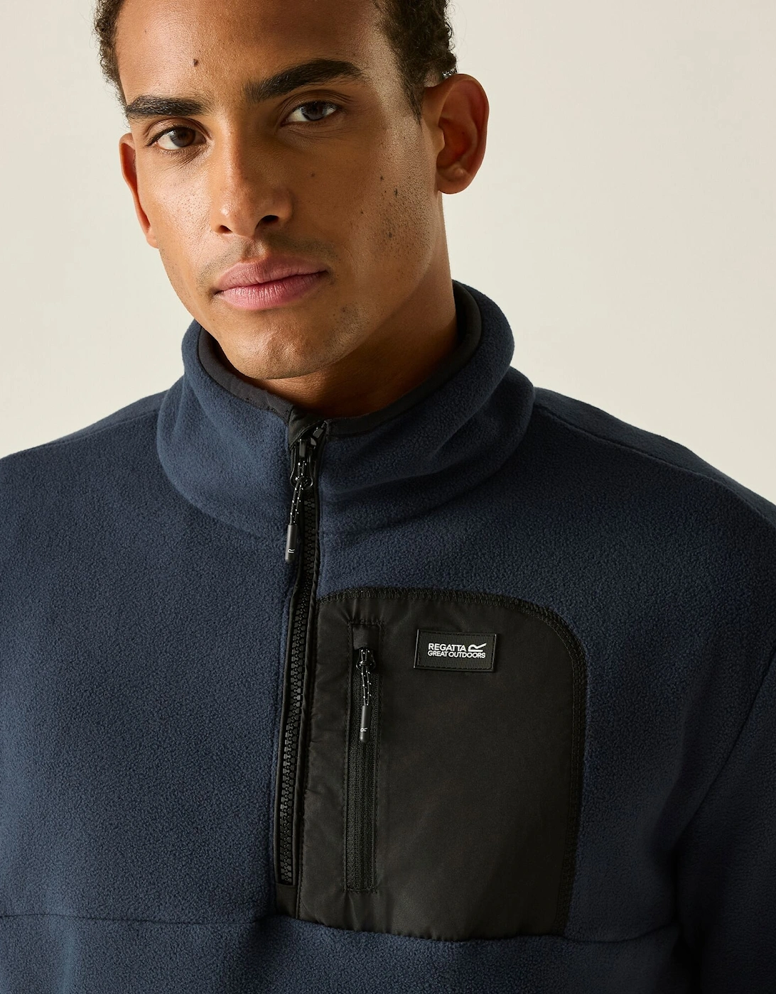 Regatta Mens Frankie Half Zip Fleece Top