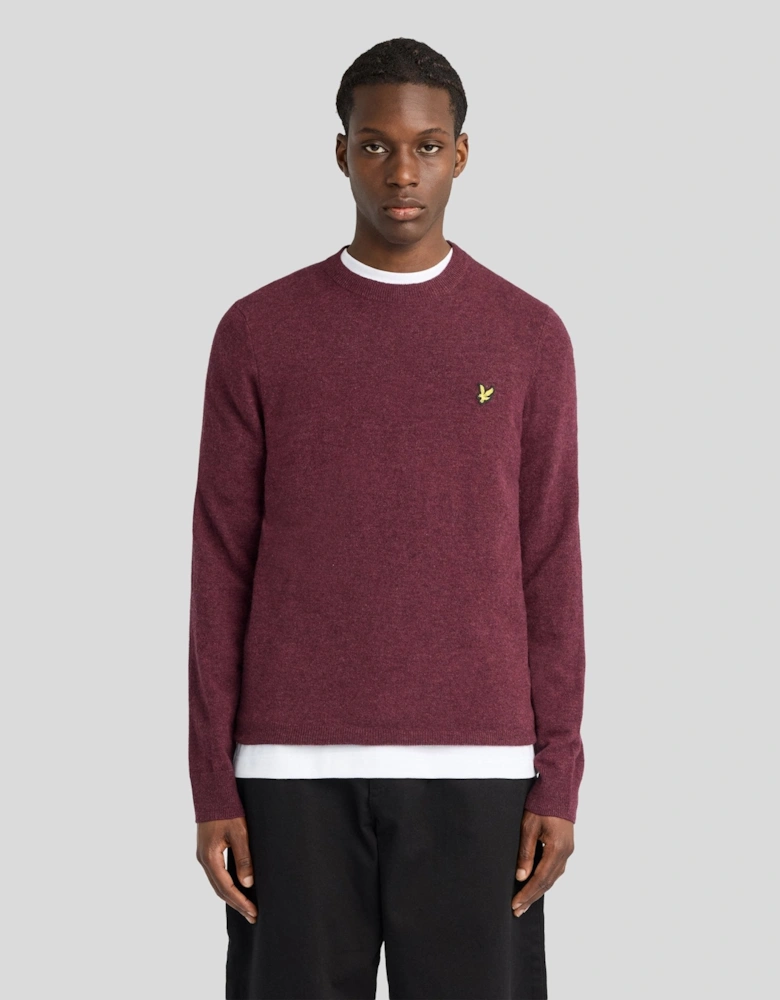 Lambswool Blend Crew Neck Jumper