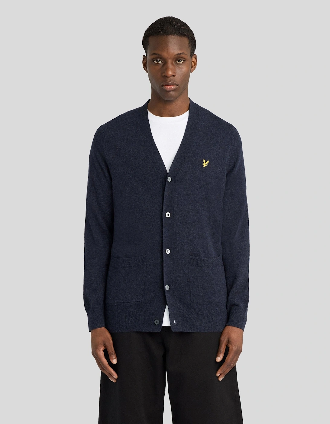 Lambswool Blend V-Neck Cardigan