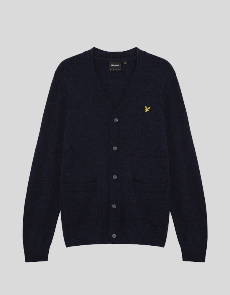 Lambswool Blend V-Neck Cardigan