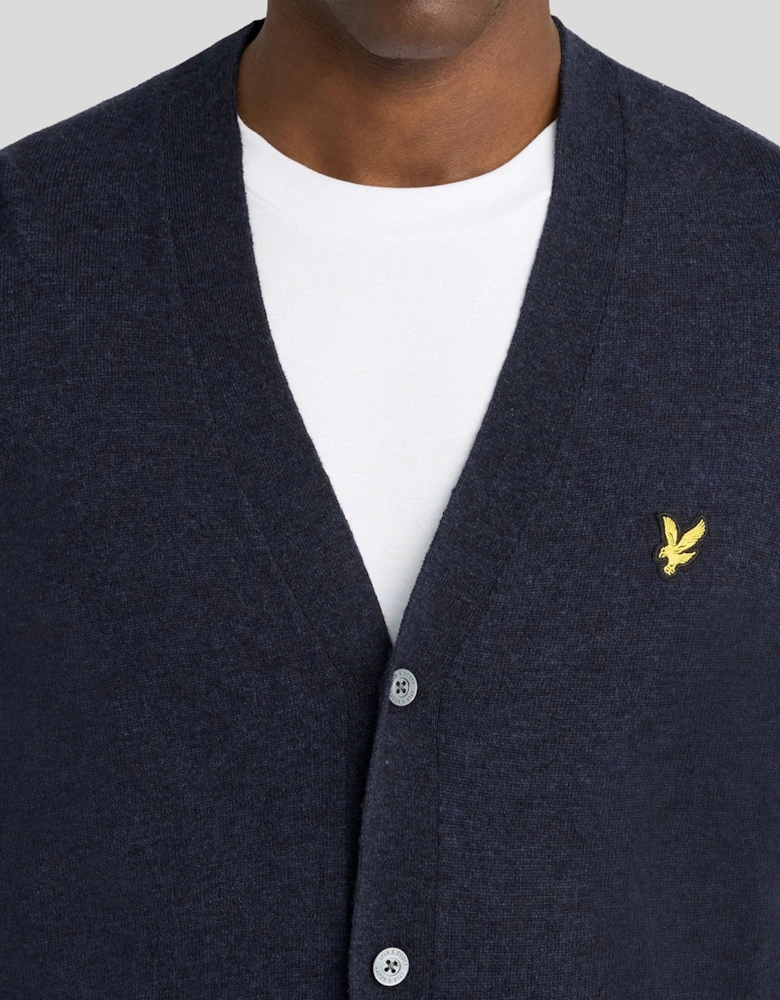 Lambswool Blend V-Neck Cardigan