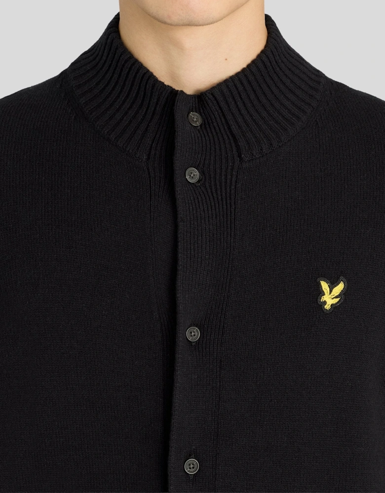 Rib Detail Button Cardigan