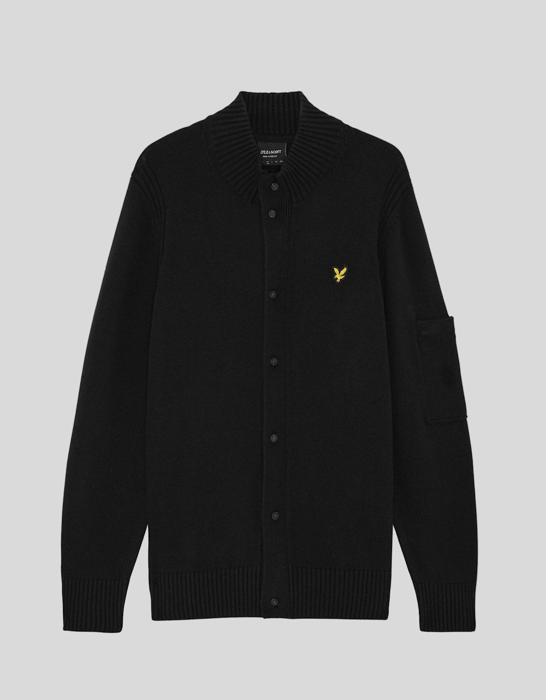 Rib Detail Button Cardigan