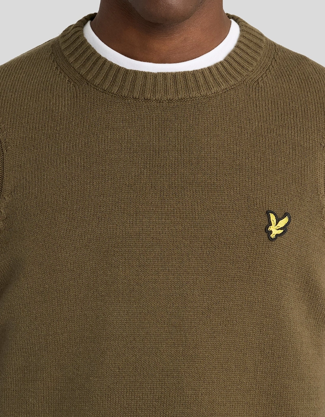 Rib Detail Crew Neck Jumper