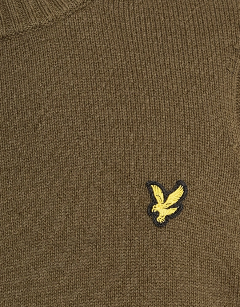 Rib Detail Crew Neck Jumper