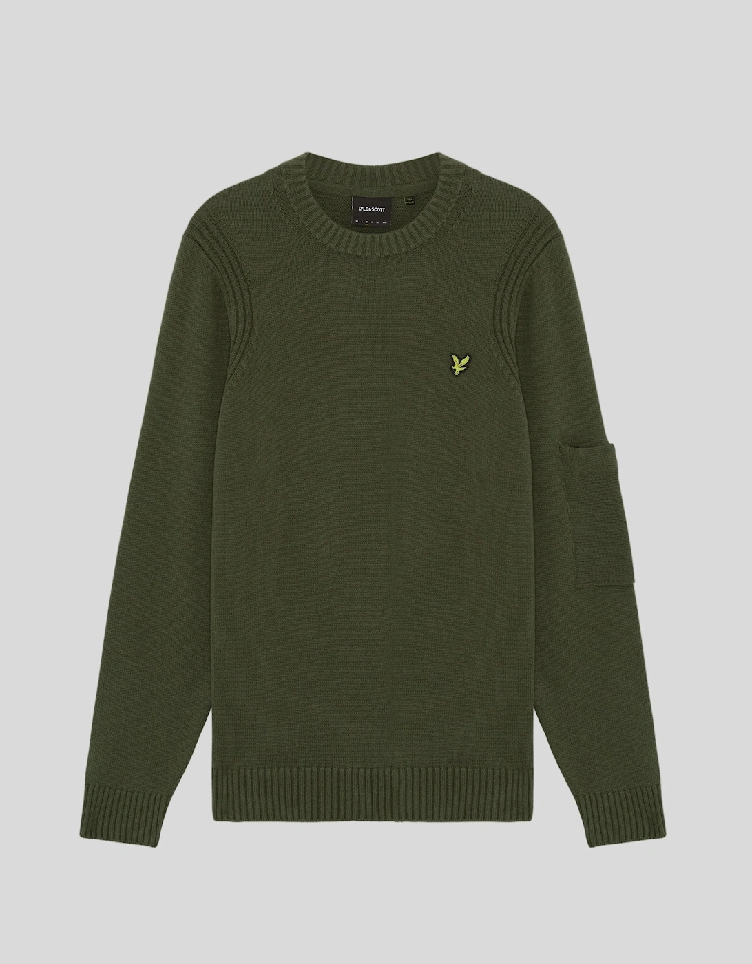 Rib Detail Crew Neck Jumper