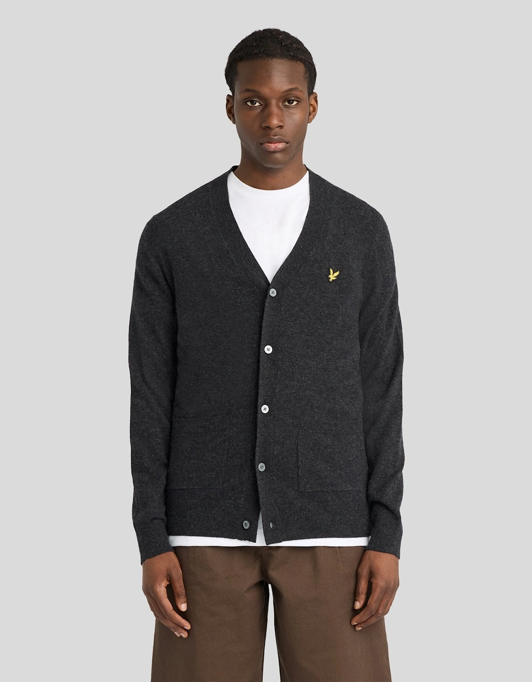 Lambswool Blend V-Neck Cardigan