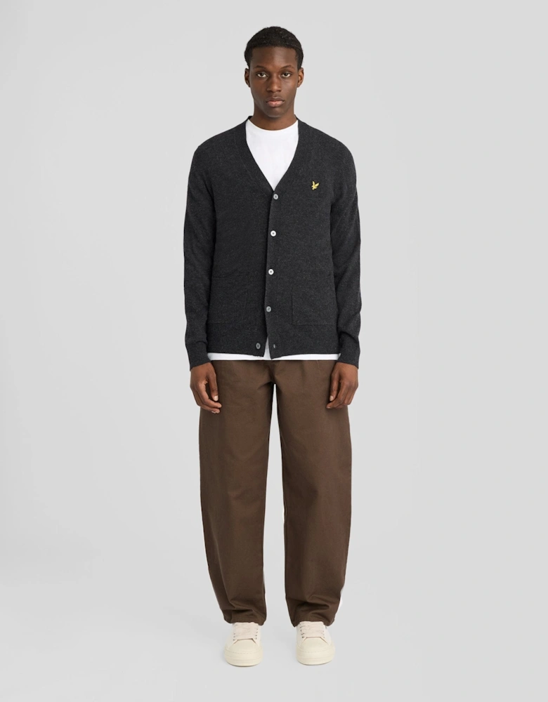 Lambswool Blend V-Neck Cardigan
