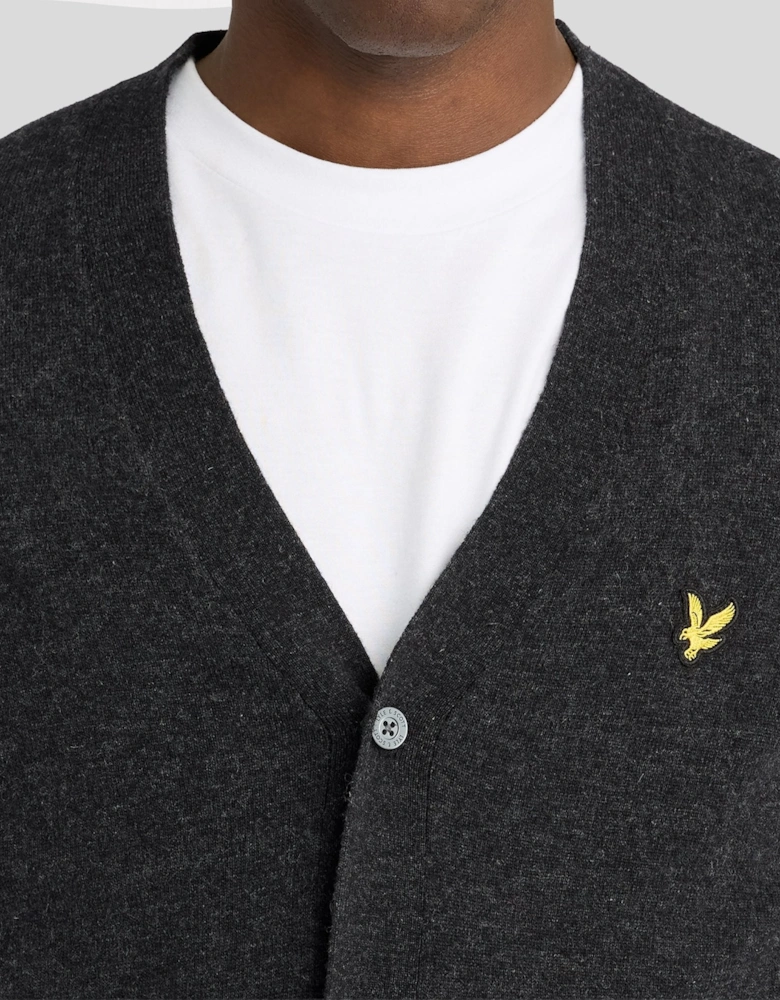 Lambswool Blend V-Neck Cardigan