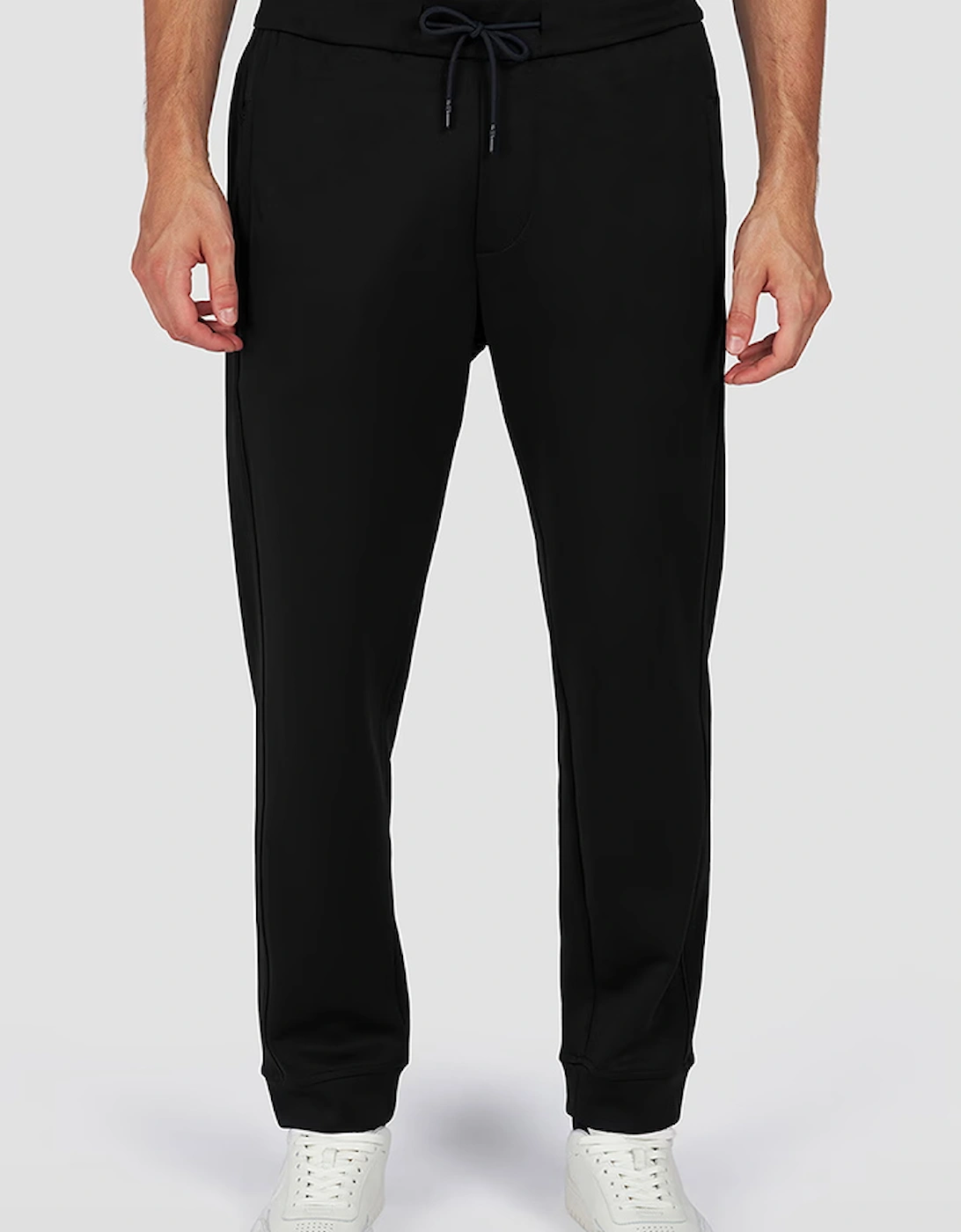 Men's Paul & Shark Printed Fin Supersoft Joggers - Black - Size: Regular/40/32/34/35