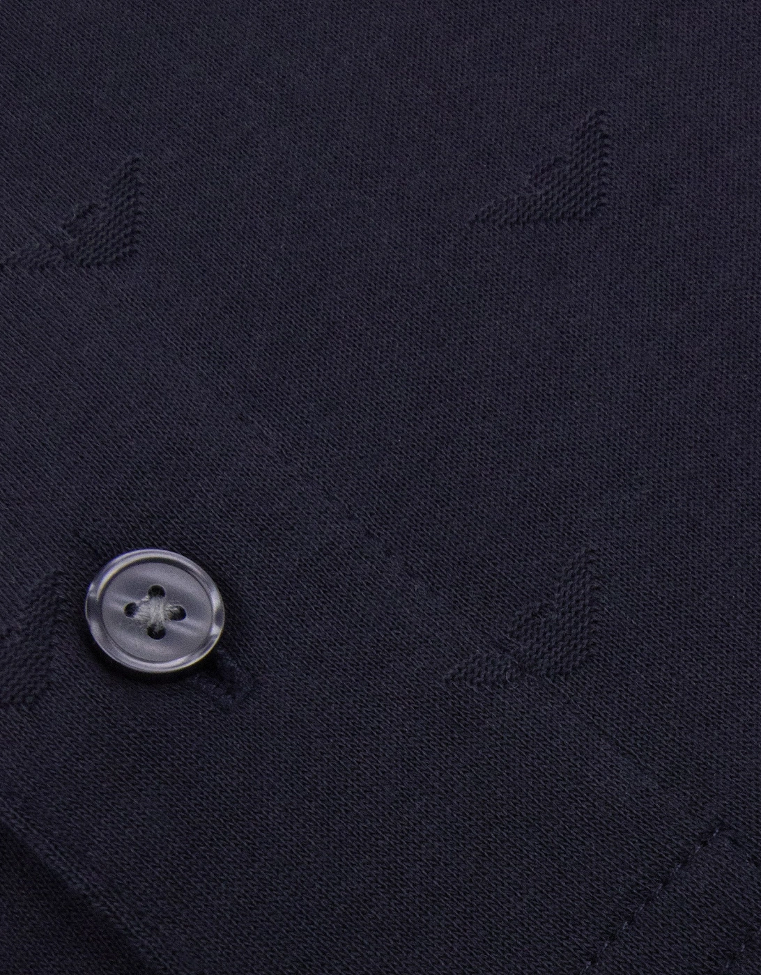 Emporio Armani All Over Micro Eagle Polo Navy