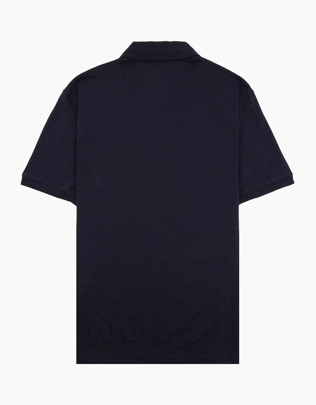 Emporio Armani All Over Micro Eagle Polo Navy
