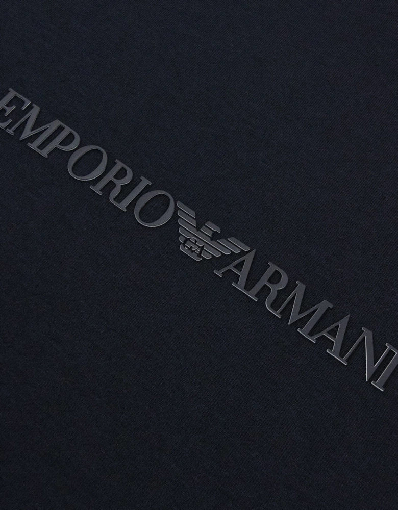 Emporio Armani EA Logo Dynamic Double Jersey Sweatshirt Navy