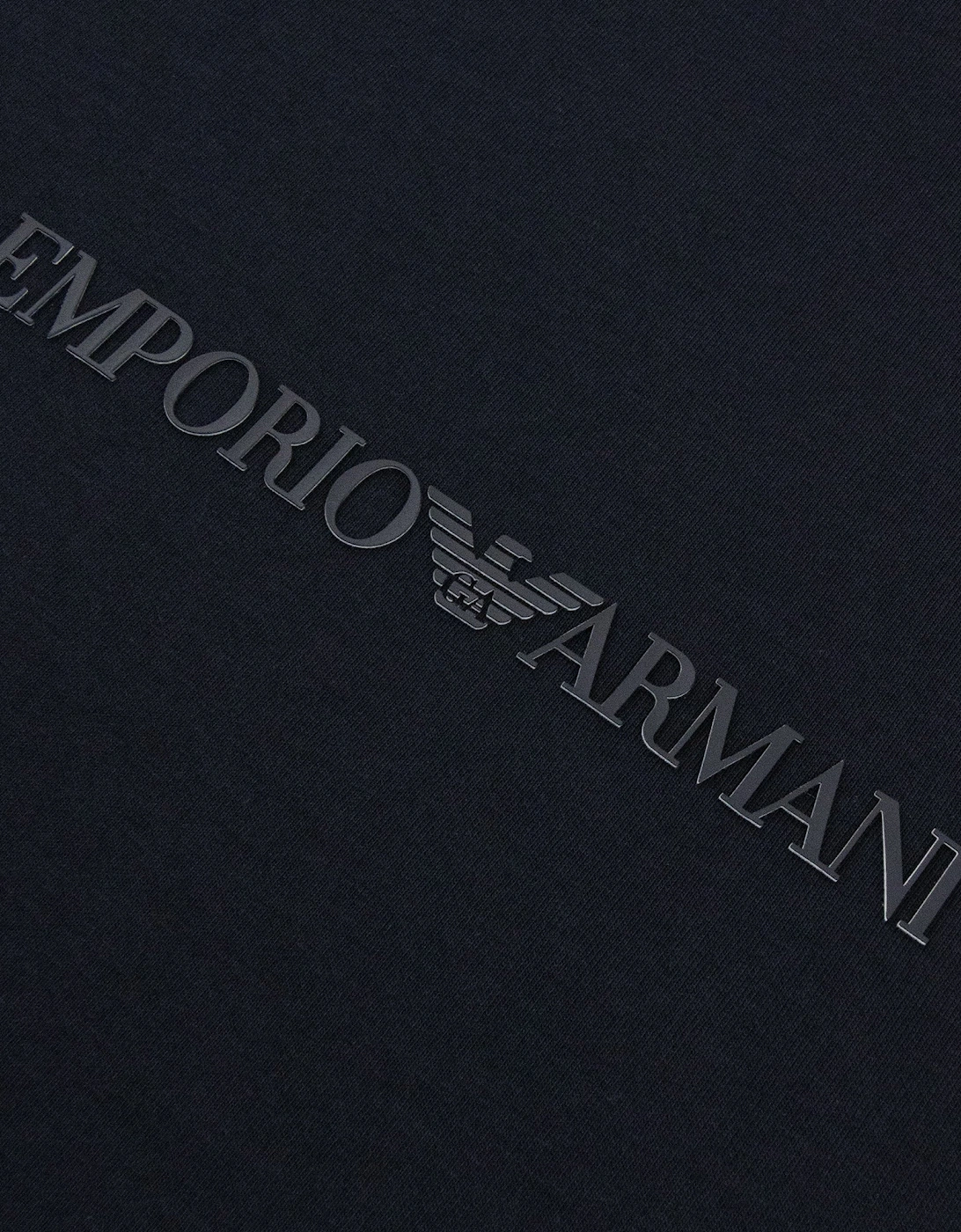 Emporio Armani EA Logo Dynamic Double Jersey Sweatshirt Navy