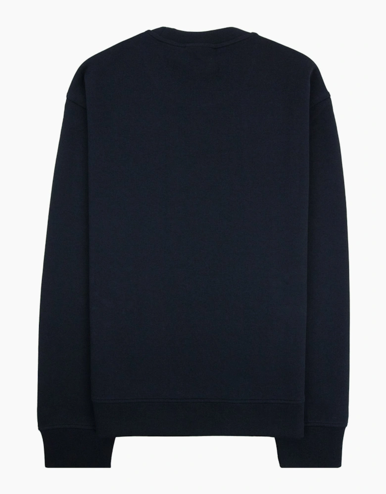 Emporio Armani EA Logo Dynamic Double Jersey Sweatshirt Navy