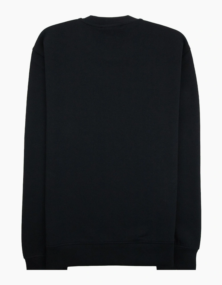 Emporio Armani Eagle Logo Double Jersey Sweatshirt Black