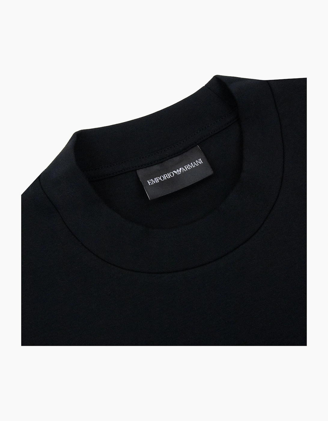 Emporio Armani Eagle Logo Double Jersey Sweatshirt Black