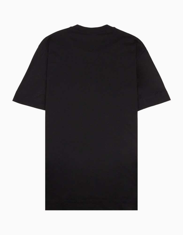 Emporio Armani Graphic Embroidered Logo T Shirt BLACK