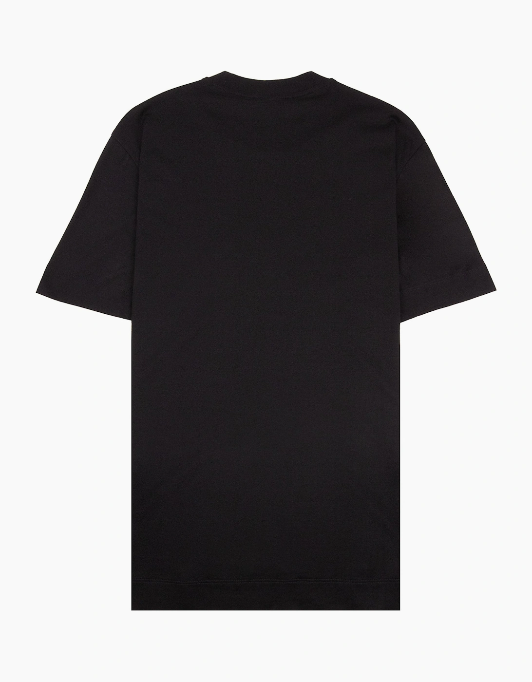 Emporio Armani Graphic Embroidered Logo T Shirt BLACK