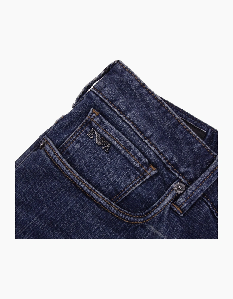 Emporio Armani J06 Slim Fit Light Weight Jean Medium Blue