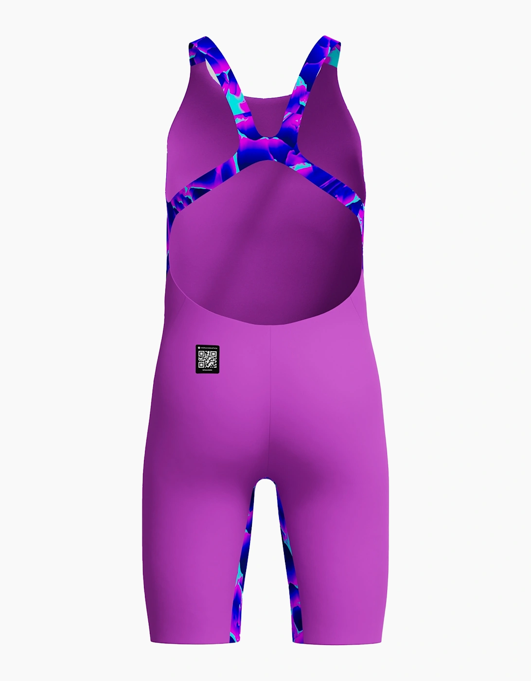 Speedo Girls Fastskin Endurance+ Max Digital Print Open Back Legsuit