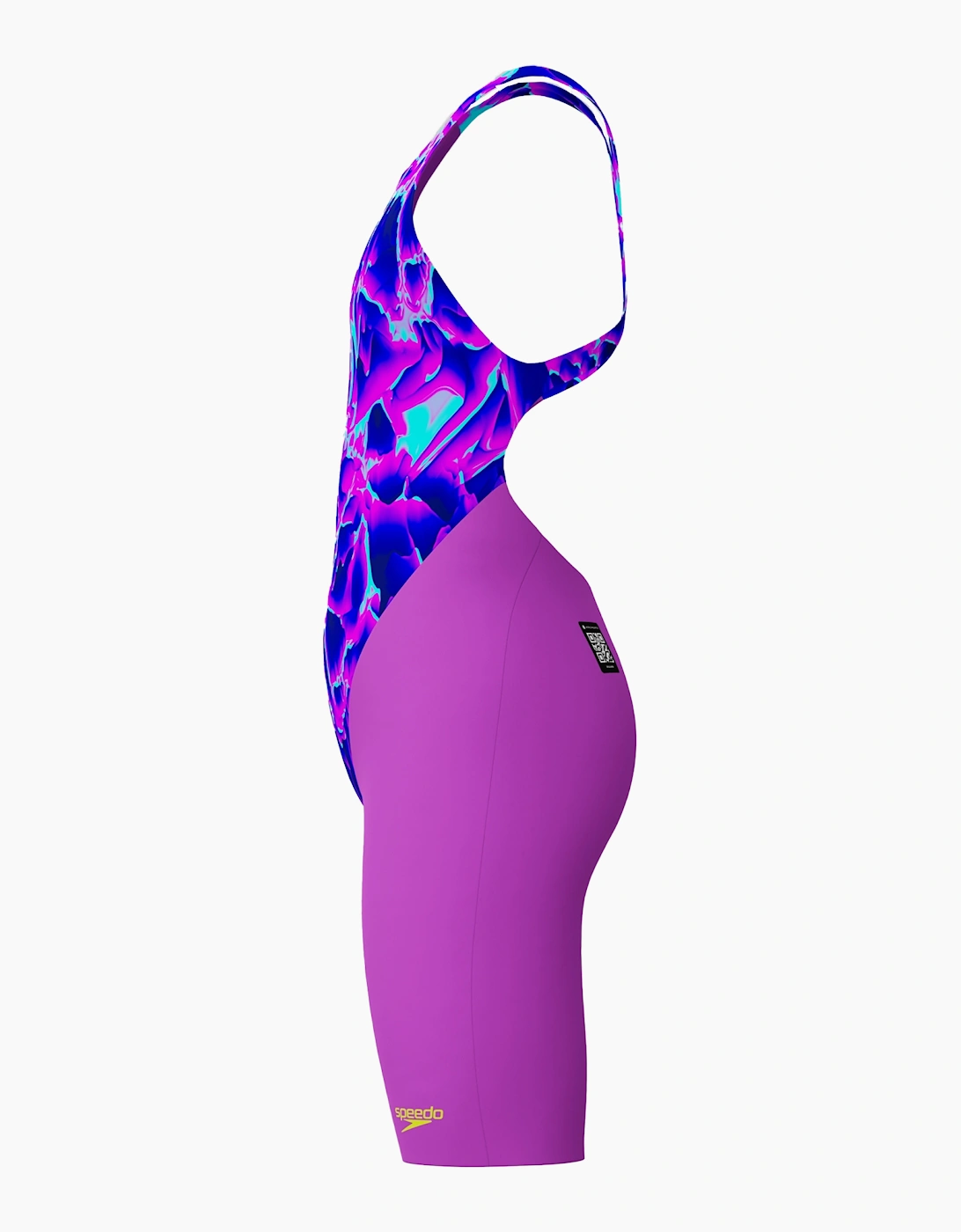 Speedo Girls Fastskin Endurance+ Max Digital Print Open Back Legsuit