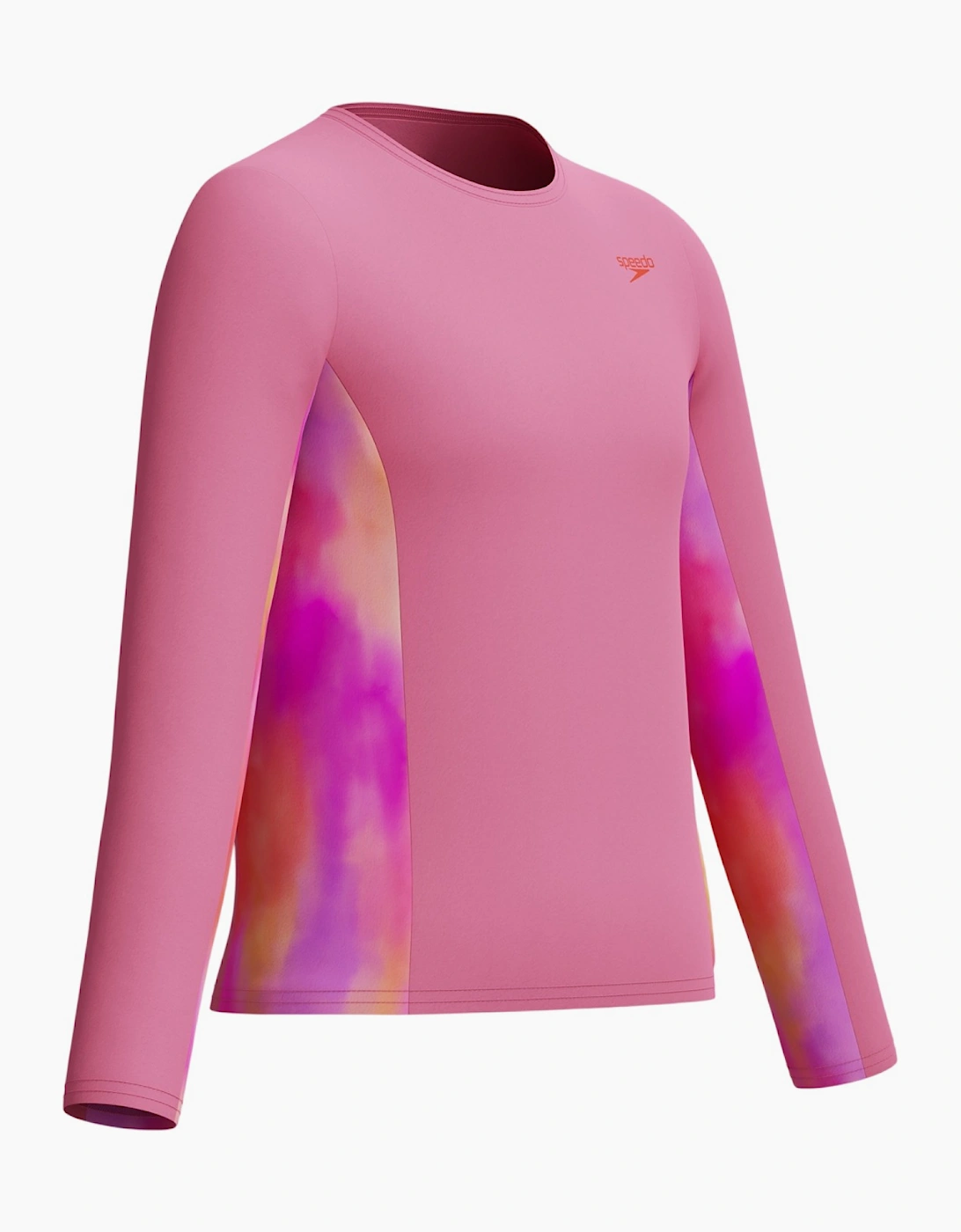 Speedo Childrens/Kids Splice Printed Long-Sleeved Rash Guard