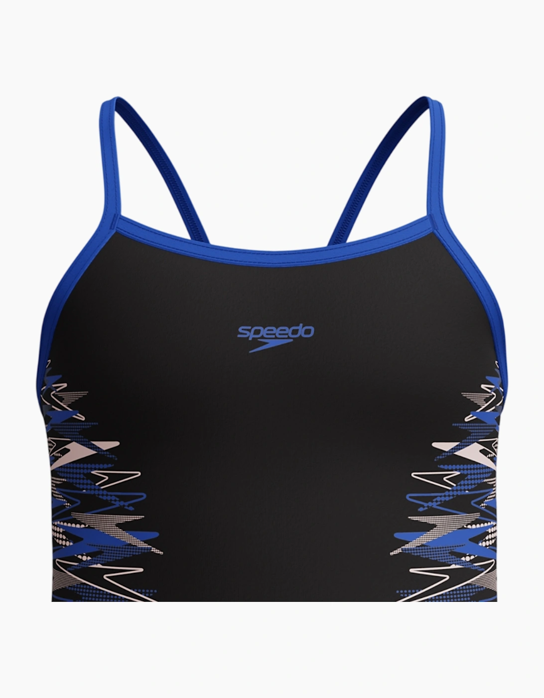 Speedo Girls Placement Thin Strap One Piece Swimsuit