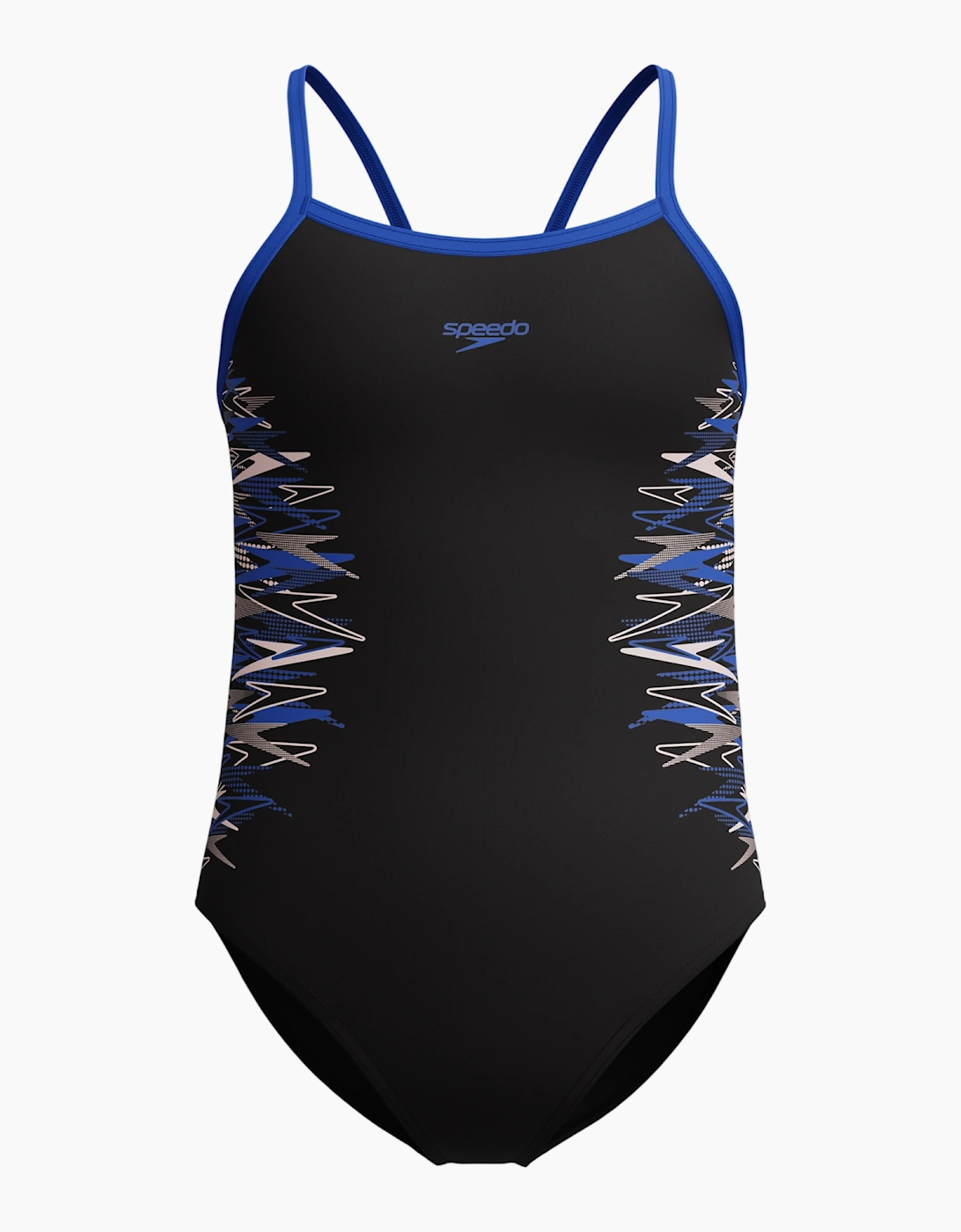 Speedo Girls Placement Thin Strap One Piece Swimsuit