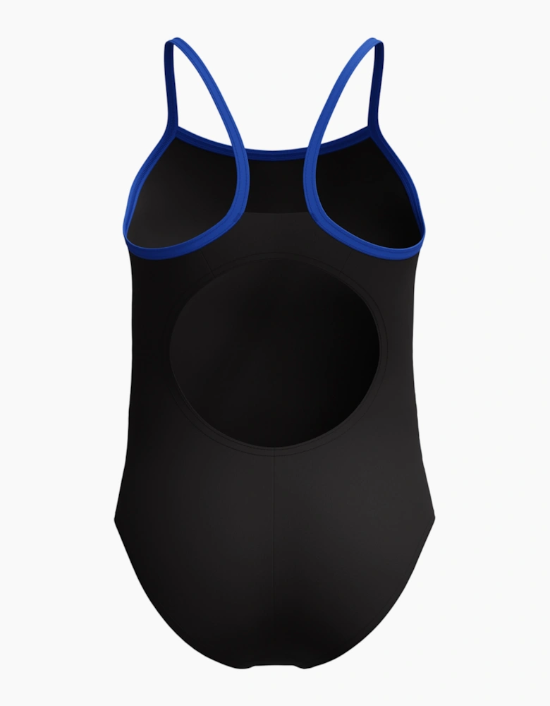 Speedo Girls Placement Thin Strap One Piece Swimsuit