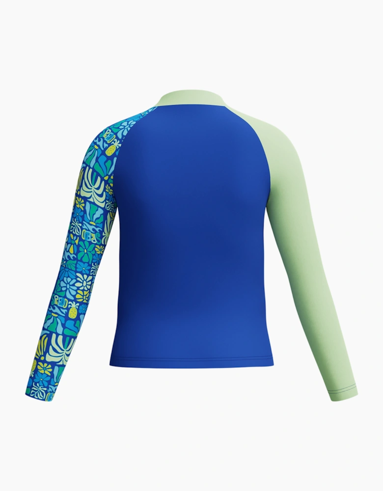 Speedo Childrens/Kids Printed Long-Sleeved Rash Guard
