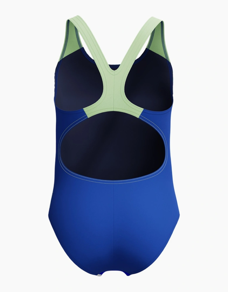 Speedo Girls Mosaic Splashback One Piece Swimsuit