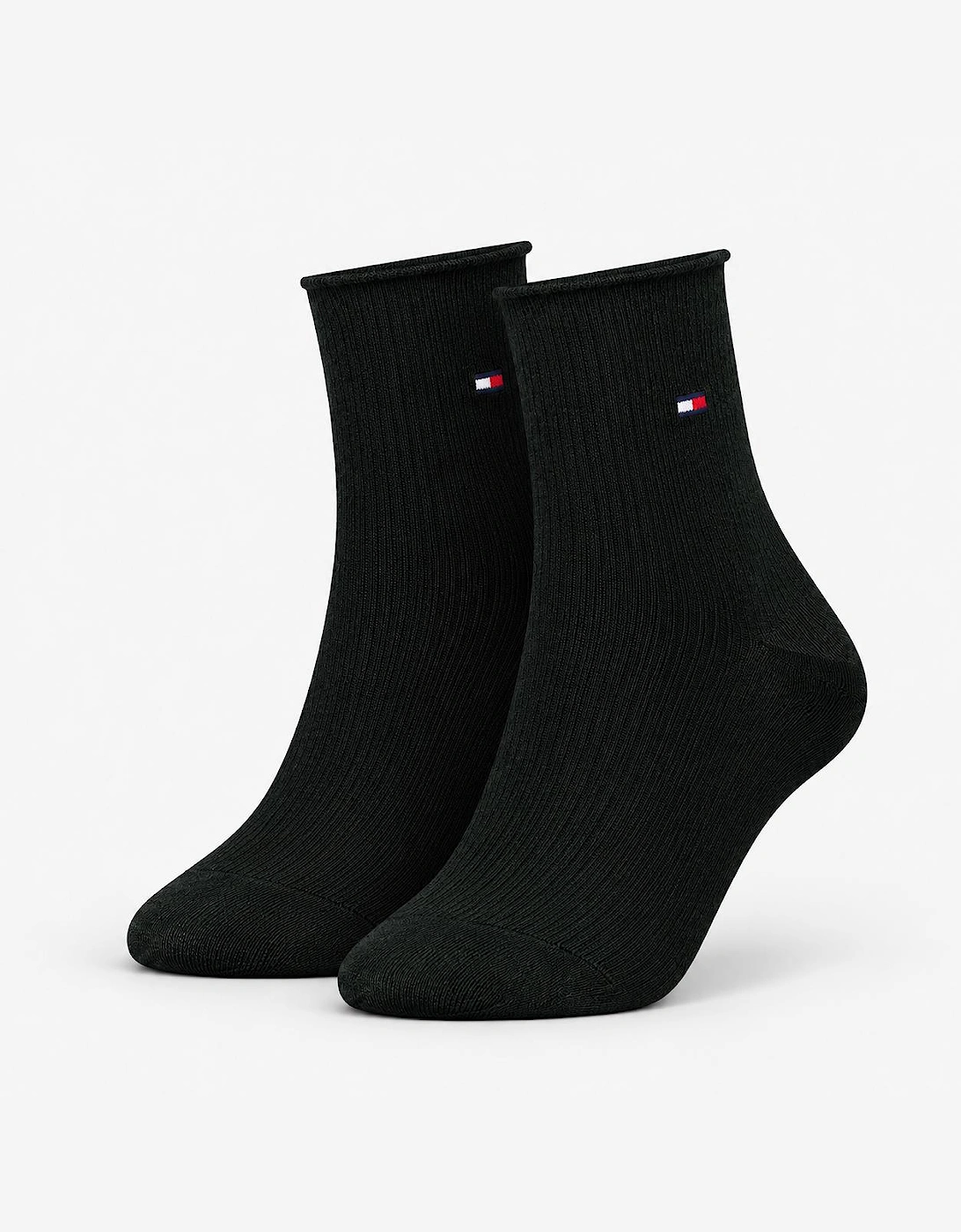 Tommy Hilfiger 3 Pack Giftbox Lurex Womens Crew Socks Black
