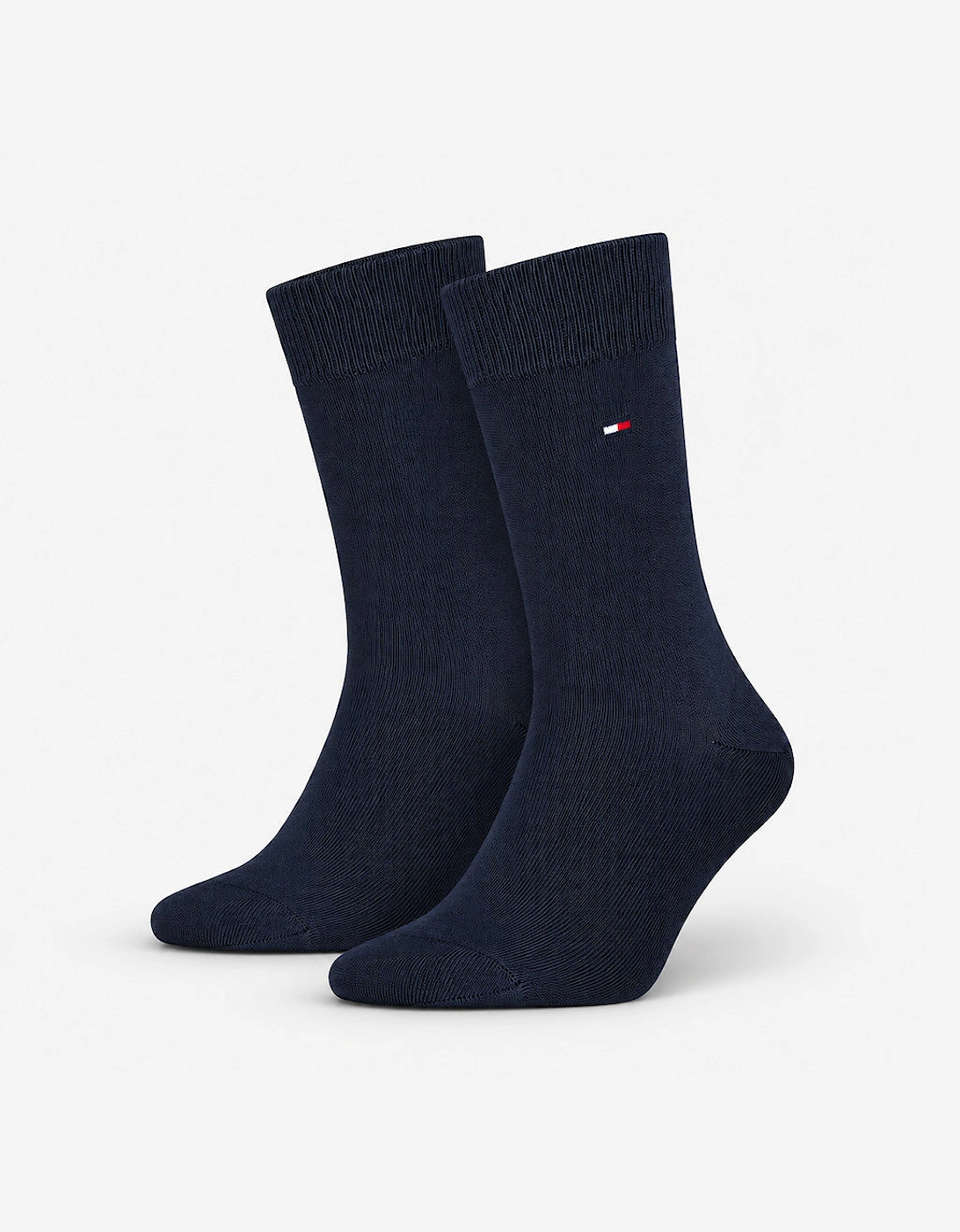 Tommy Hilfiger 3 Pack Giftbox Monogram Stripe Mens Crew Socks Navy