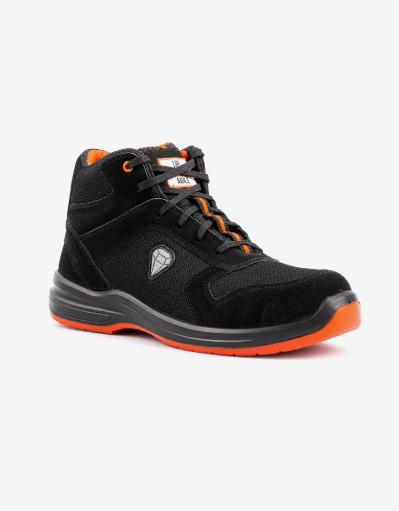 Unbreakable U118 Reef Hi Unisex Composite Toe Safety Hiker Boots Black
