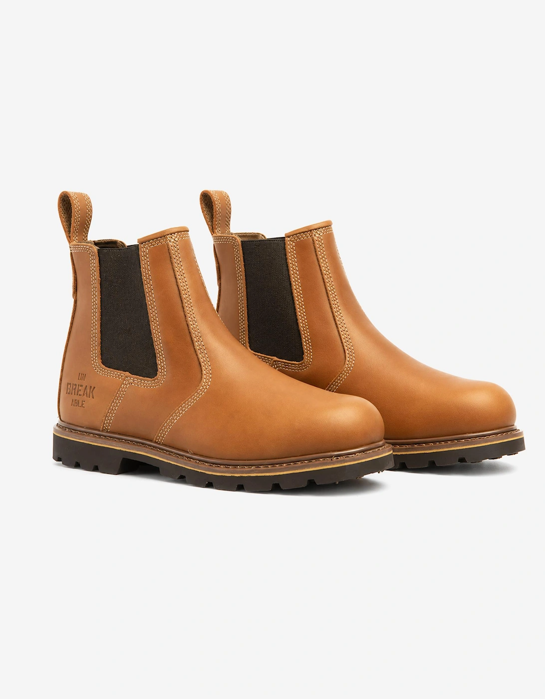 Unbreakable U116 Highland Mens Steel Toe Safety Dealer Boots Tan