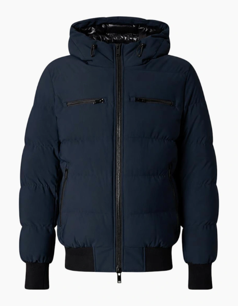 Soho Navy Blue Bomber Puffer Jacket